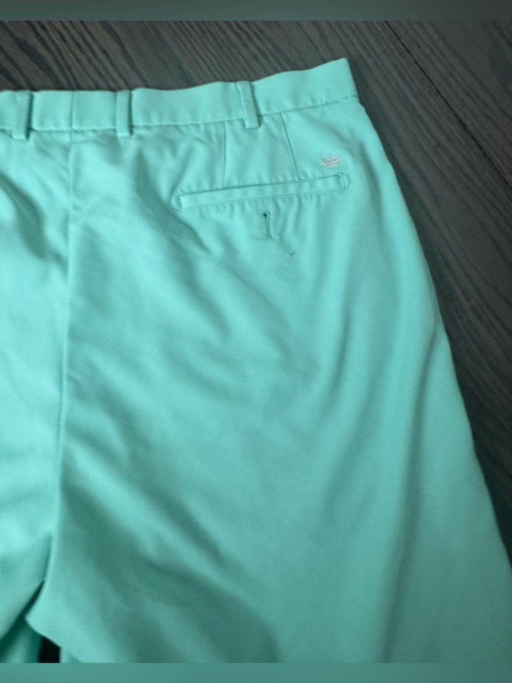 Peter Millar Mens Mint Green Wicking Performance Shorts Size 38 - Picture 5 of 10